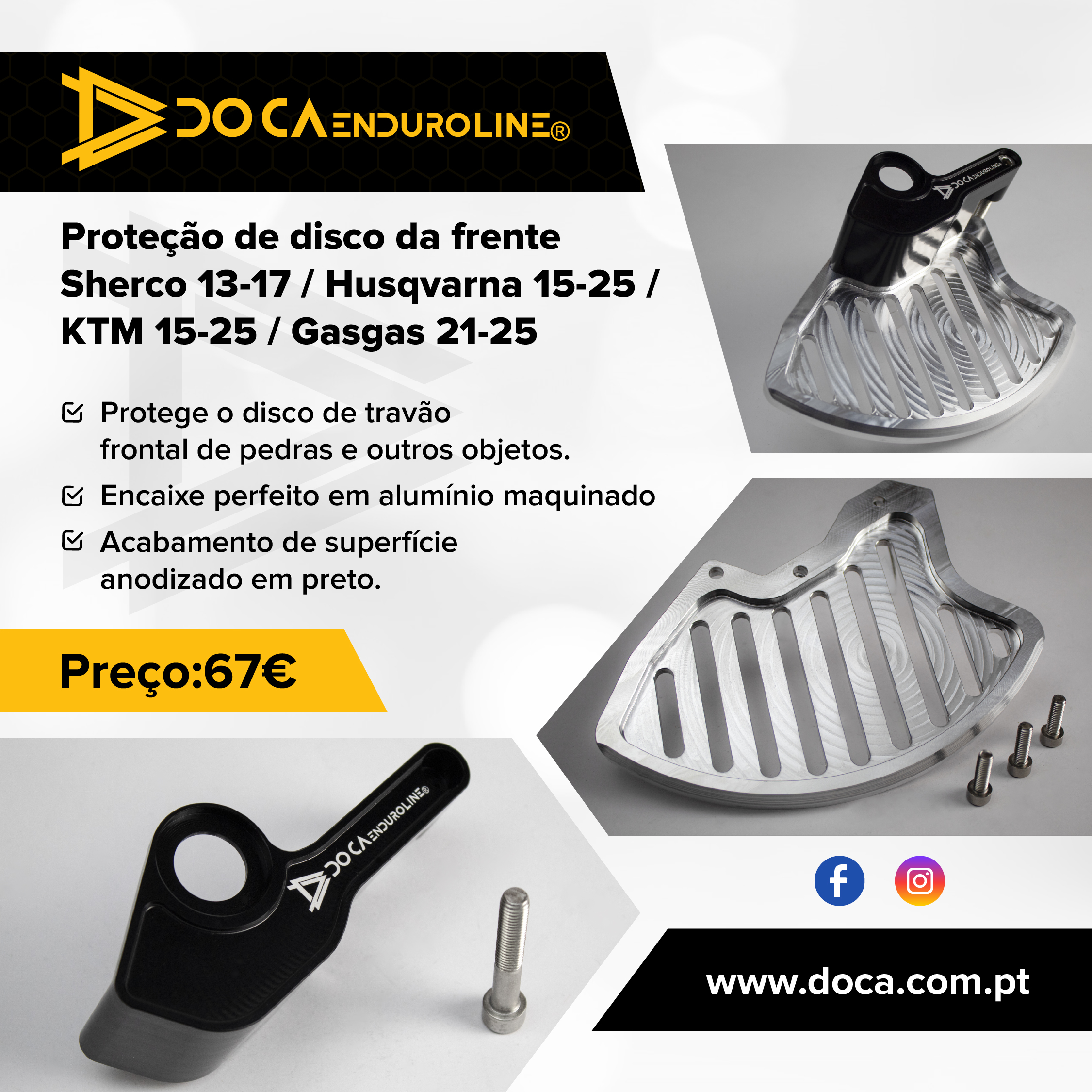 Proteção de Disco da Frente DOCA – KTM / Husqvarna 2015–2026 - Image 7